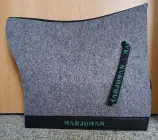 Podsedlová dečka Marjoman pro portugalské sedlo, šená-hnědá kůže * Barva šedá, hnědá kůže
