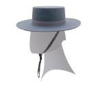 Sombrero styl cordobés 112, šedý, * 08 šedá, velikost