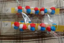 Trikolora s gumičkou - set 10 ks
