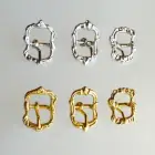 Zdobená portugalská přezka ovál, 13 mm, stříbrná 